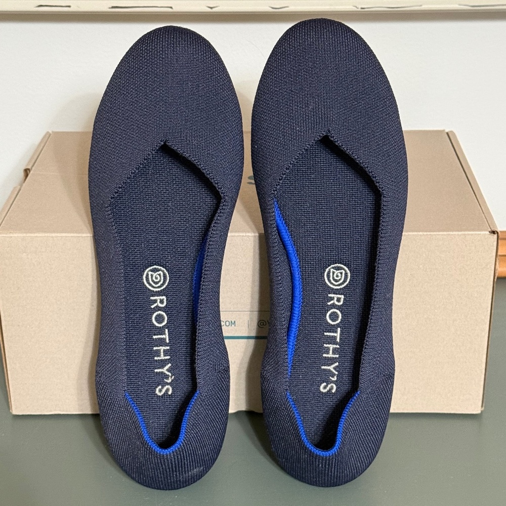 Rothy’s Navy Blue flats Women’s size 11 excellent condition